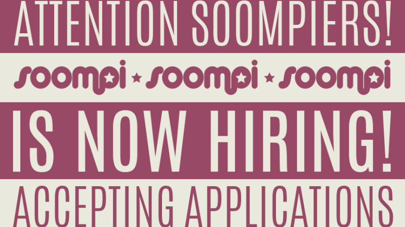 Soompi Is Hiring: Full-Time Staff Editor in Seoul, Korea Soompi Is Hiring: Full-Time Staff Editor in Seoul, Korea