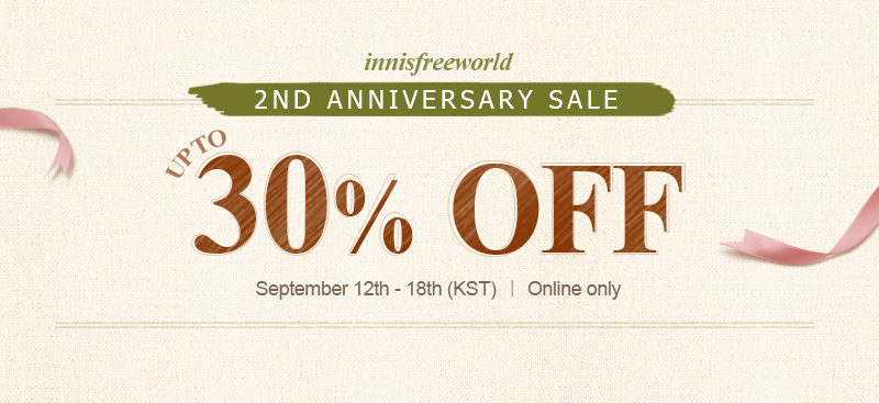 Happy 2-Year Anniversary, Innisfreeworld! Happy 2-Year Anniversary, Innisfreeworld!
