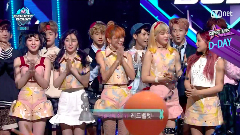 Red Velvet Takes No.1 For “Russian Roulette” On “M!Countdown,” Performances By 2PM, INFINITE, MOBB, And More Red Velvet Takes No.1 For “Russian Roulette” On “M!Countdown,” Performances By 2PM, INFINITE, MOBB, And More