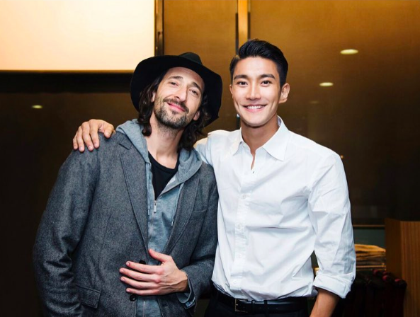 Siwon (Super Junior) f... Adrien Brody Instagram