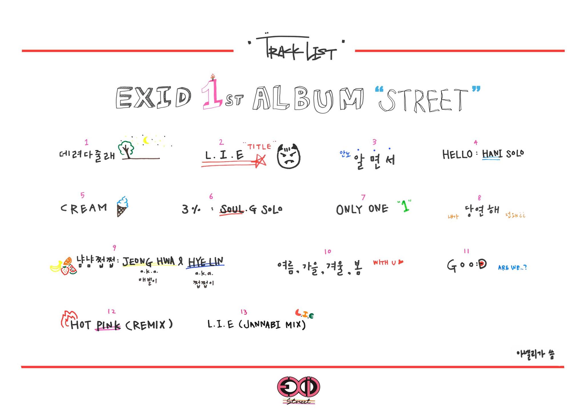 EXID-Track-List