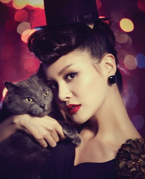Ivy Models for a Photo Shoot in Midst of a Musical