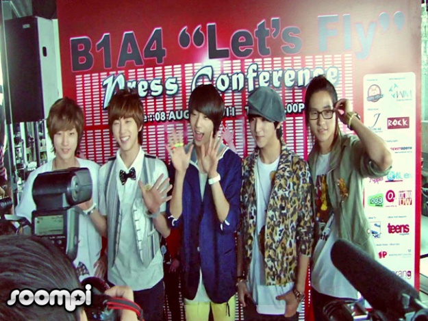 B1A4’s "Let’s Fly" Singapore Press Conference