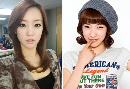 Rainbow’s Go Woori and Kim Ji Sook Pose in Baseball Uniforms
