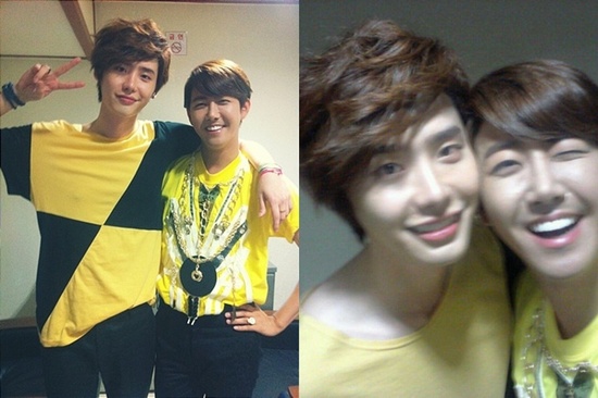 Lee Jong Suk Shows Off Friendship with ZE:A Kwanghee