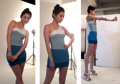 Kang Min Kyung Flaunts Perfect Body without Photoshop
