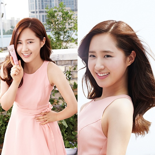SNSD’s Yuri Looking Gorgeous in a Peach Colored Dress