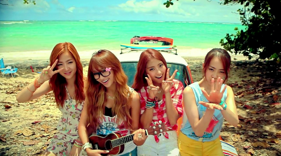 SISTAR Performs “Loving U” and a Summer Special Remix on Inkigayo