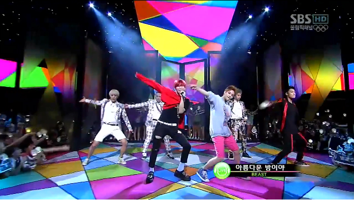 BEAST Performs “Beautiful Night” on Inkigayo