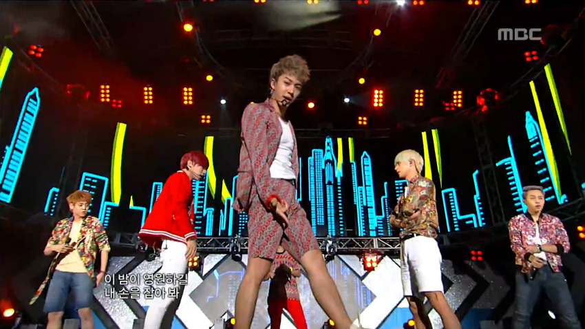 BEAST Performs “Beautiful Night” on Music Core
