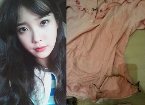 IU Accidentally Burns Her Nightshirt While Cooking Ramen