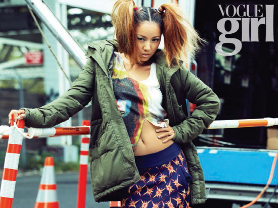 Lee Hyori Shows Off Funky Street Fashion for “Vogue Girl”