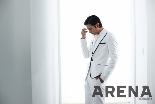 Joo Won Looks Suave in Black and White For Arena
