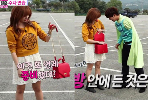 Kwanghee Gifts Sunhwa with a Bag on “We Got Married”
