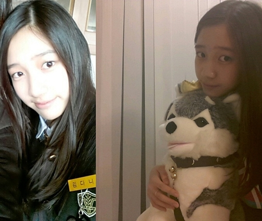 T-ara’s Dani Shows Off her School Uniform with Brownie