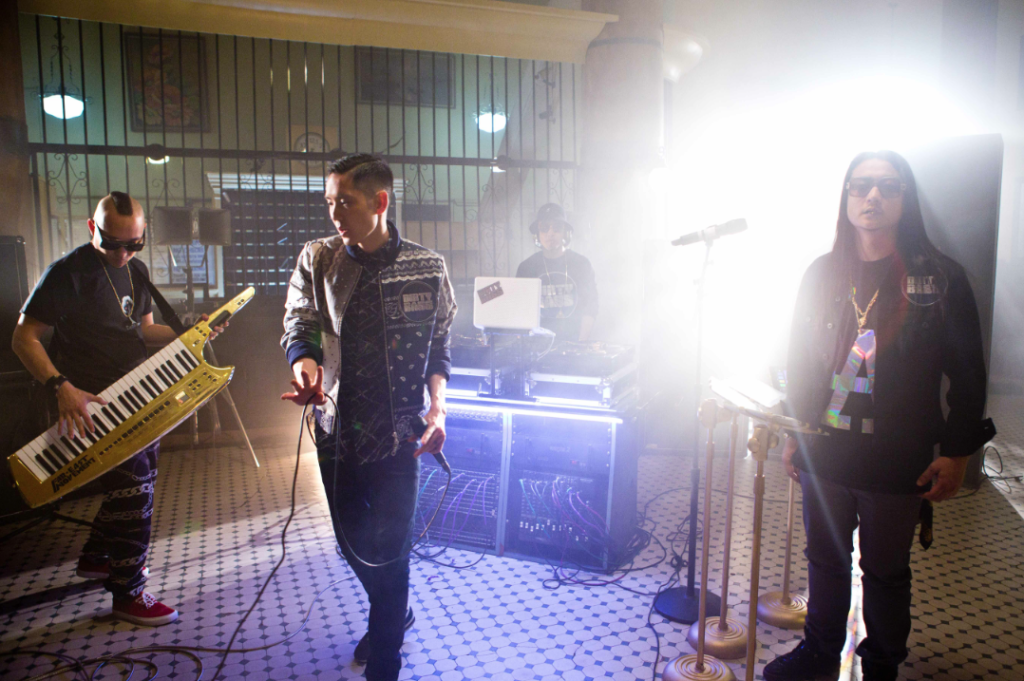 Far East Movement Goes Behind-the-Scenes and Shows off Gold Keytar in Latest Video