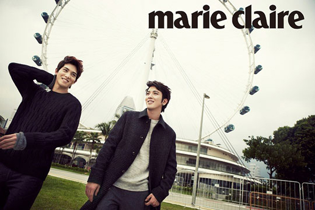 CNBlue’s Jung Yong Hwa and Lee Jong Hyun Look Classy for “Marie Claire”