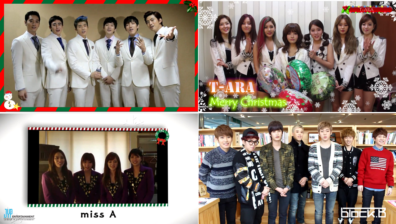 Christmas Greetings from K-Pop Stars