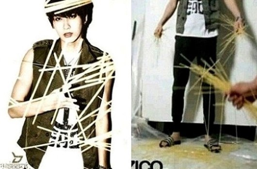 Secret Behind the Pictorial Photo of Block B’s Ahn Jae Hyo Is Spaghetti Noodles