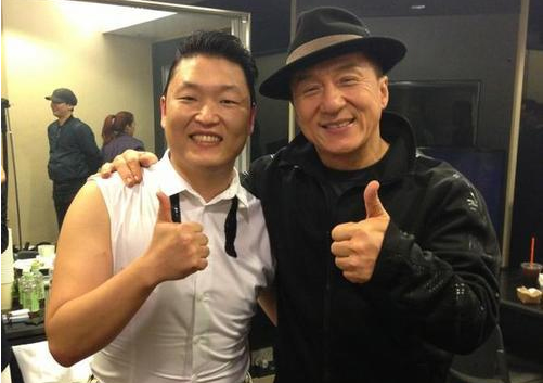 PSY and Jackie Chan Looking Chummy at MAMA 2012