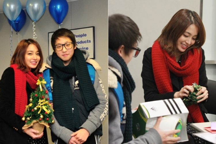 Actress Lee Min Jung Meets With a Terminally Ill Fan
