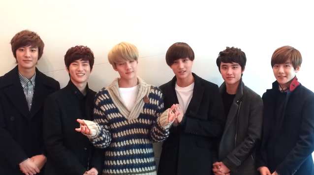 EXO-K Gives a Special 2013 New Year’s Greeting