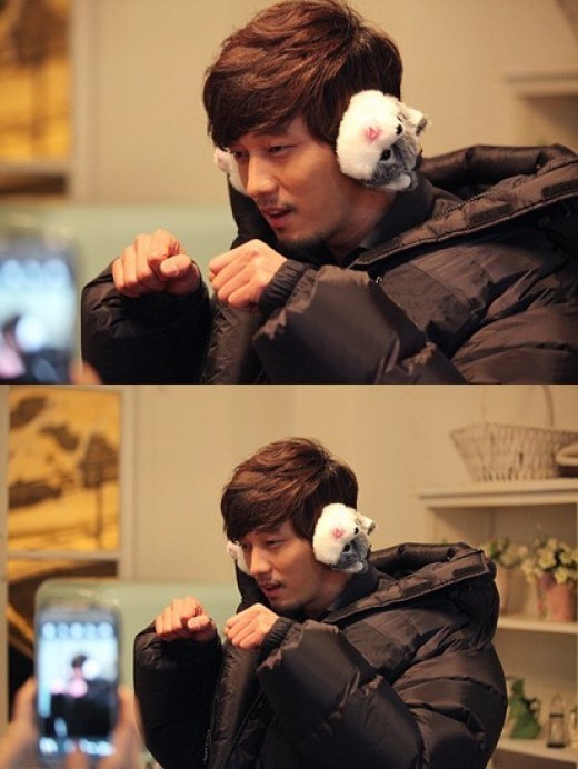 So Ji Sub Transforms into an Adorable Cutie with Brownie Earmuffs Soompi