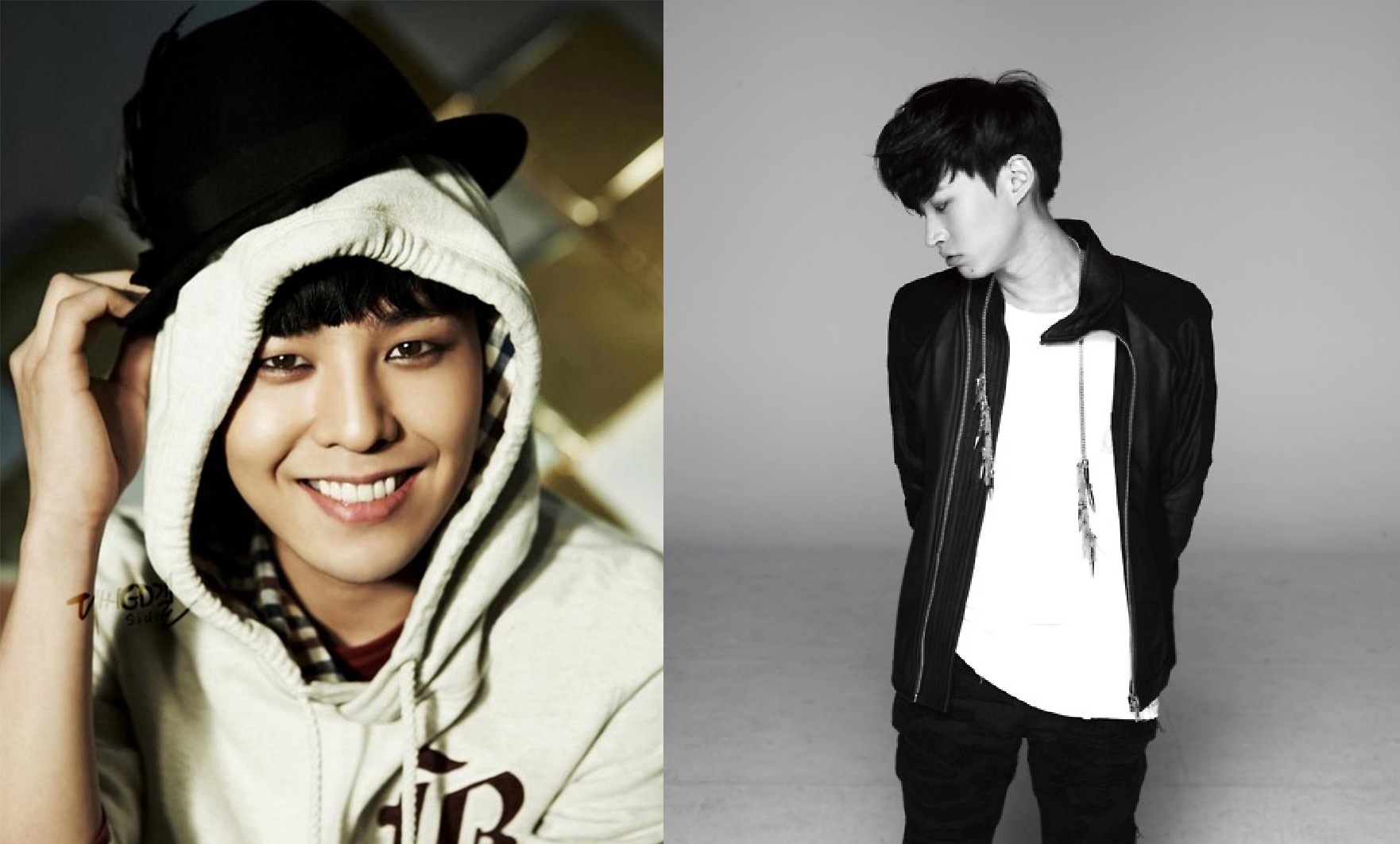 Labelmates G-Dragon and Tablo Grimace for the Camera