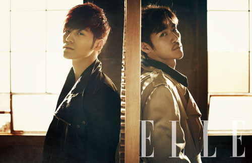 “Psychometry” Co-Stars Kim Bum and Kim Kang Woo Intensely Gaze for “Elle” Pictorial