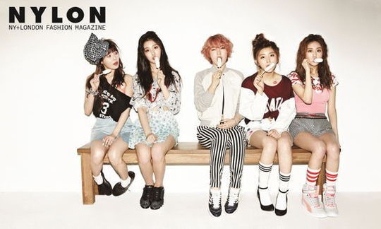 4minute Reveals Cute Cotton Candy Photoshoot for Nylon