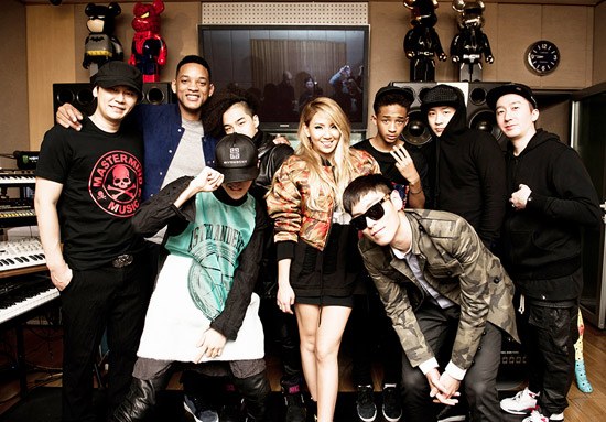 Will Smith and Son Jaden Meet Up with YG Family
