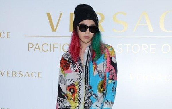 G-Dragon Attends Store Opening Event of Versace in Hong Kong