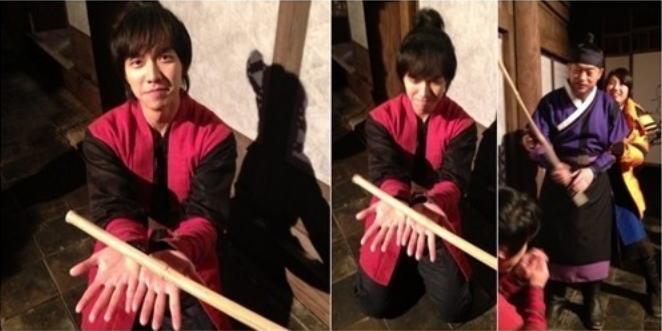 Lee Seung Gi Gets “Punished” for His Naughty Hand
