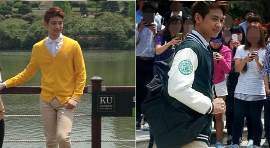 SHINee’s Minho Spotted on University Campus