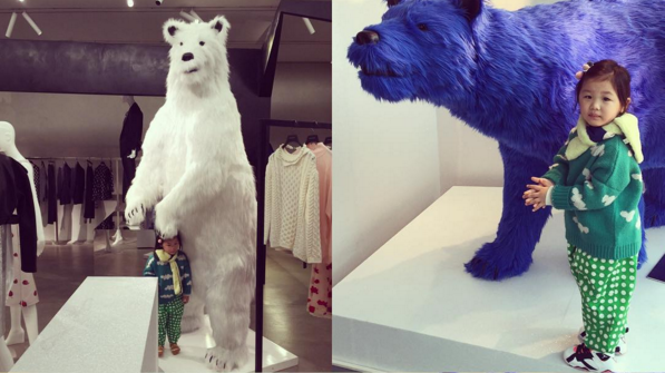 Peek Into Uhm Ji On’s Adorable and Innocent Day Posing With Polar Bears