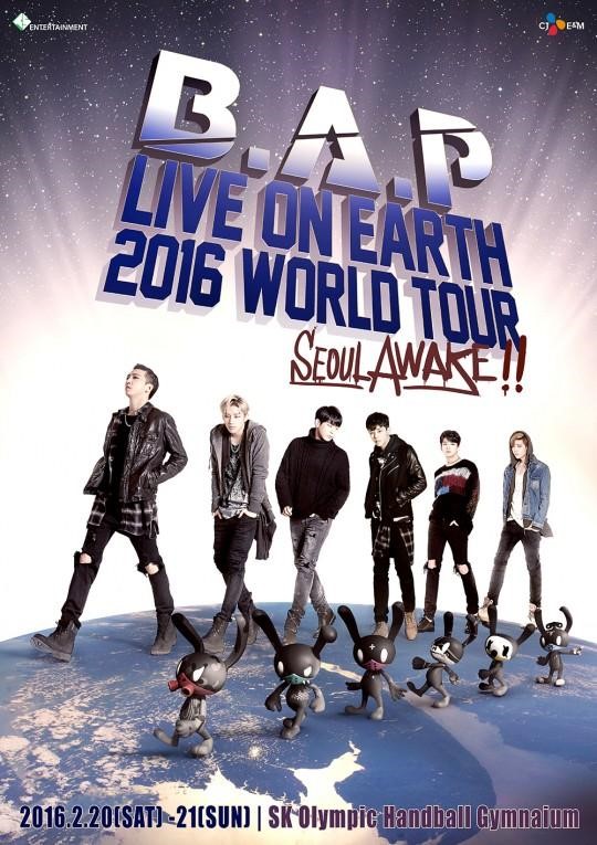 B.A.P Announces 'LIVE ON EARTH' 2016 World Tour