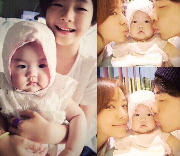 Kwon Sang Woo and Son Tae Young Celebrate Daughter Ri Ho's First Birthday