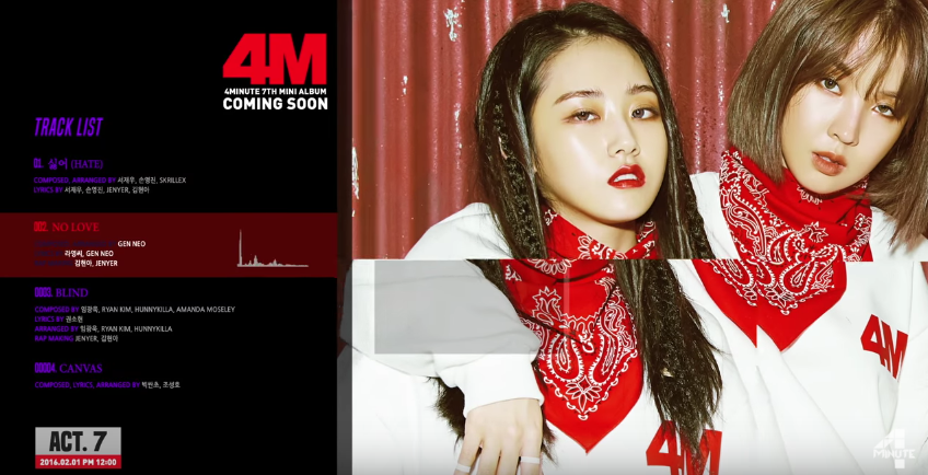 4Minute Teases 'Act. 7' Comeback