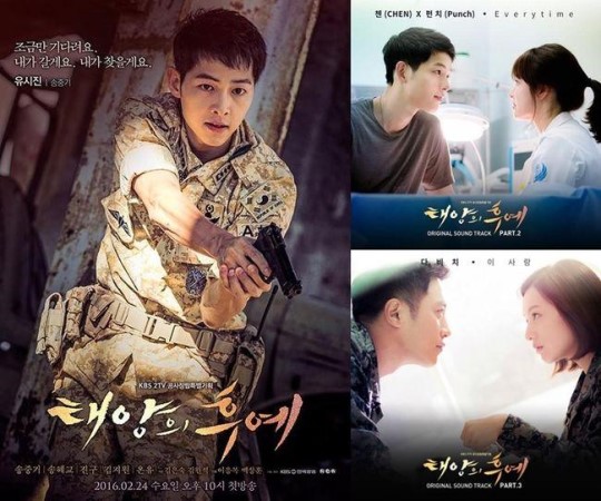 'Descendants of the Sun' OST Releases Dominate Music Charts