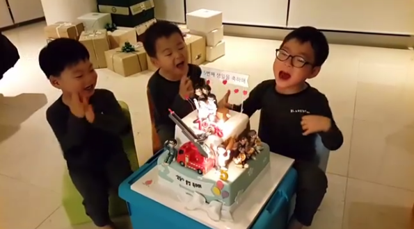 Song Triplets Celebrate Their Birthday Early With Song Il Gook in Instagram Video