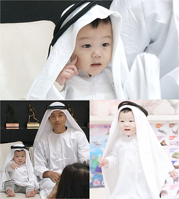 Daebak Looks Adorable in Souvenir Outfit From His Dad’s Trip to Dubai on “The Return of Superman”