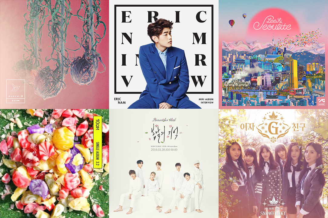 Weekly K-Pop Music Chart 2016 – April Week 3