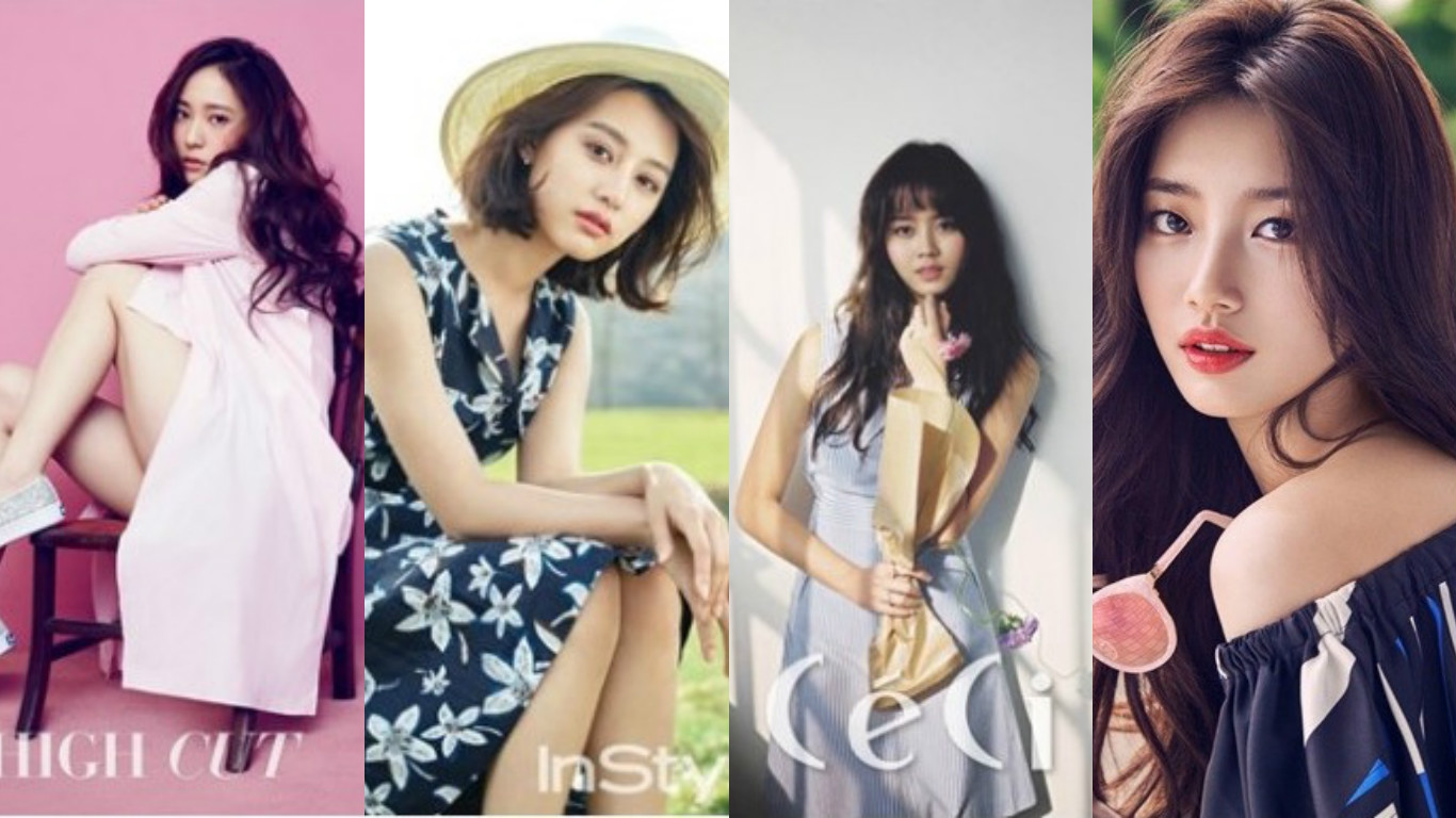 Idols and Actresses Model Four Hot Summer Trends