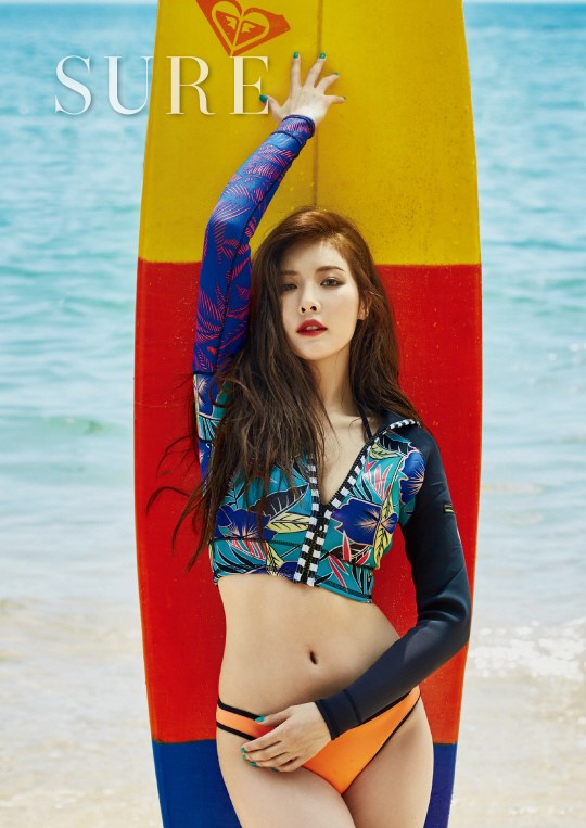 HyunA Is Picture Perfect At The Beach For SURE Magazine