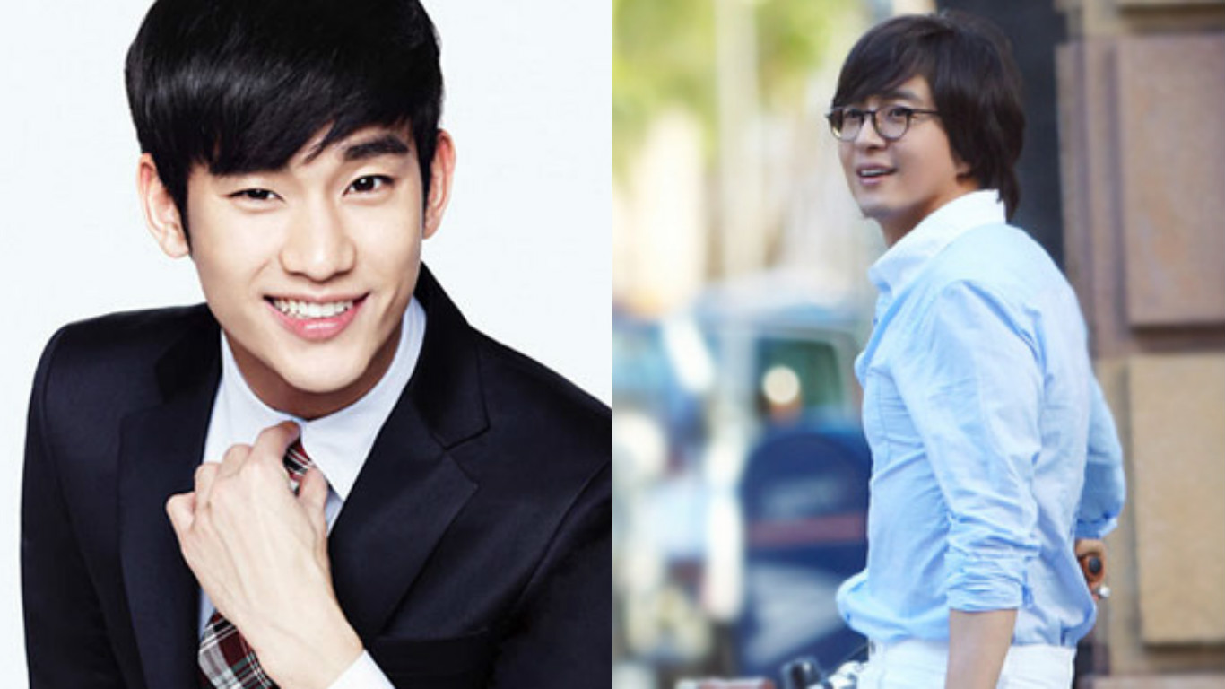 Bae Yong Joon Stops By The Set Of Kim Soo Hyun's New Film