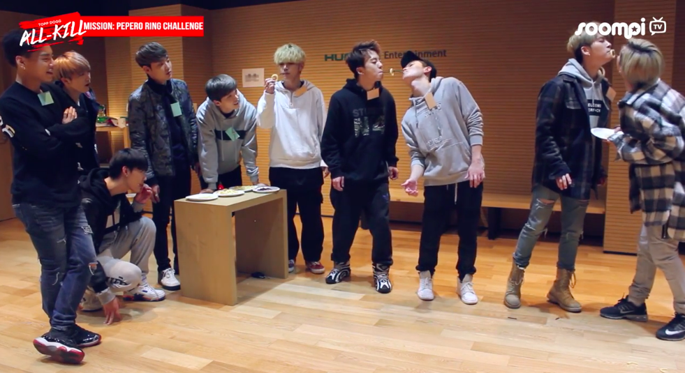 Watch: Topp Dogg Puts Their Teamwork To The Test With Pepero Ring Challenge On “Topp Dogg: All-Kill”