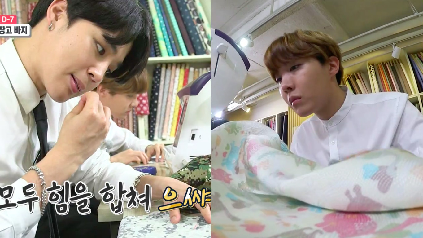 Watch: BTS’s Jimin And J-Hope Sew Up A Storm As 'Interns' On New Variety Show