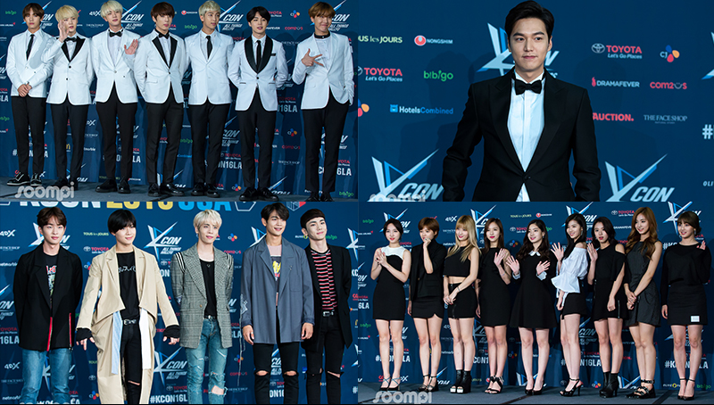 BTS, SHINee, Lee Min Ho, TTS, TWICE And More Dazzle On The KCON LA Red Carpet