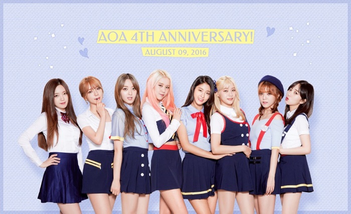 AOA Celebrates 4th Debut Anniversary!