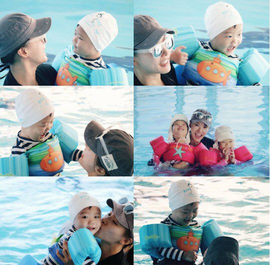 Daebak Is A Ball Of Happiness During Swimming Date With Mom And Sisters